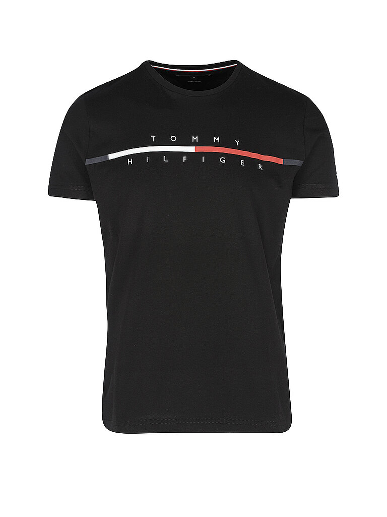 TOMMY HILFIGER T-Shirt  schwarz | S